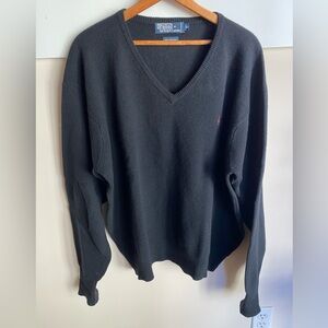 Polo Ralph Lauren Lambs Wool V-Neck Sweater Sz XL